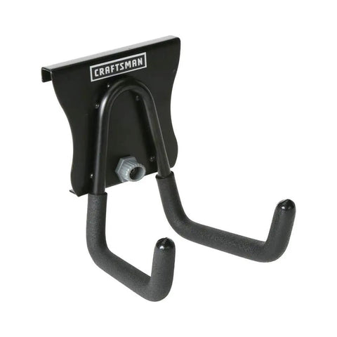 Versatrack Garage Hooks Set With Hooktite Latching System Two Short General Purpose Hooks that snap into track wall