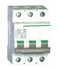 Heavy Duty Miniature Circuit Breaker Three Pole Forty Amp Overcurrent Protection Device For Residential And Commercial Electrical Panels.