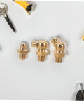 Nine Piece Copper Grease Nipple Kit For Vehicles With Durable Copper Fittings Universal Fit Hassle Free Install And Long Lasting