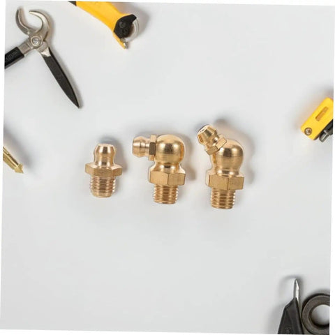Nine Piece Copper Grease Nipple Kit For Vehicles With Durable Copper Fittings Universal Fit Hassle Free Install And Long Lasting