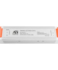 24V LED Strip Light Power Supply And Triac Dimmable Driver 120W device with orange ends, converts 120V AC to 24V DC.