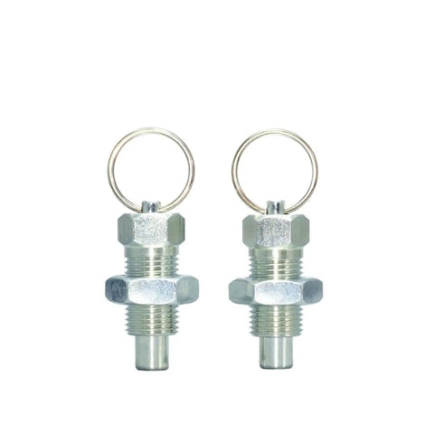 Kickass Galvanized Tie Ring Spring Plunger With Secure Locking Mechanism Precision Indexing Pin for heavy equipment and quick adjustments.