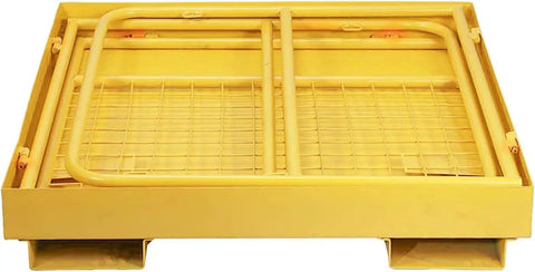 Tough As Nails Forklift Man Basket Safety Cage 36 X 36 Inch Heavy Duty Work Platform With Secure Chains And Solid Base Built For 1150 Lb Aerial Lifting Jobsite