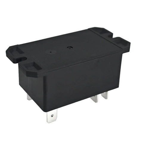 Heavy Duty 24V AC Power Relay Pack of 2 DPST Normally Open Contact Form 2 Form A 30 Amp General Purpose Relay, black housing