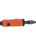 Real Deal Air Die Grinder Kit With No Sweat Comfort Ergonomic Grip And Super Low Noise Operation, Lightweight Pneumatic Power Tool For Auto Repair And Custom Crafts, Built Tough For Daily Workshop Hustle, side view with grinding tip.