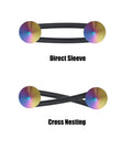 Universal Front And Rear Bumper Quick Release Fasteners Set Four Piece Multicolor Umbrella Type Clips Made Of Aluminum Alloy