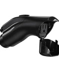 Portable V2L Converter For Electric Vehicles Morphs Charging Port Into Legit US AC Outlet, black EV power adapter side view.