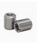 M10 Slotted Self Tapping Thread Insert Adapter Nuts Double Sided for Metal Wood Plastic Fastening No Pre Drill Pack of 2 or 3 Pieces