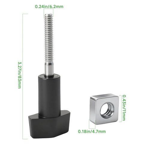 All In One Handle Knob Kit With Lower Wing Knob 1/4-20 And Upper Wing Nut 5/16-18 For MTD 21 Inch Walk Behind Mowers set shown