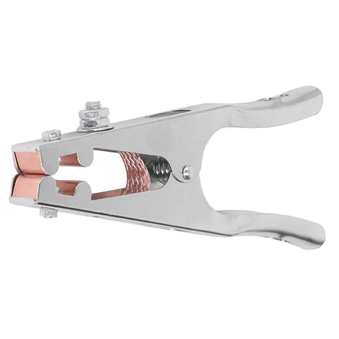Heavy Duty 800A Earth Ground Clamp For Arc Welder With Copper Clip, showing close-up of electroplated copper clip and grip structure.