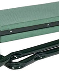 Grab And Go Foldable Garden Kneeler Stool With Tool Pouches And EVA Foam Pad, Portable and Lightweight, in folded position.