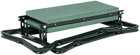 Grab And Go Foldable Garden Kneeler Stool With Tool Pouches And EVA Foam Pad, Portable and Lightweight, in folded position.