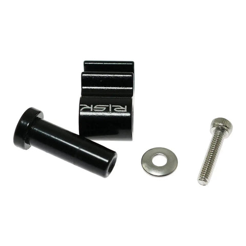 4 Pack Bicycle Hydraulic Brake Cable Housing Guide Clips With Aluminum Alloy Construction And Stainless Steel Bolt, Black