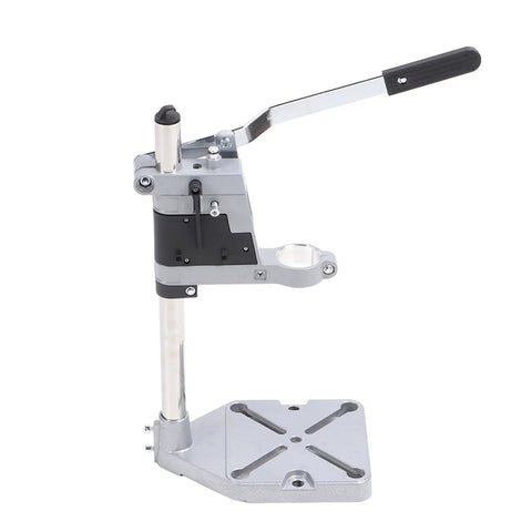 Heavy Duty Bench Drill Stand With Cast Iron Base For Universal Power Tools, aluminum alloy construction, stable and sturdy design.