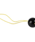 Arborist Retriever Ball Rope Friction Saver For Tree Work, Lightweight Plastic Climbing Ball With Rope Accessory, Black with Yellow String