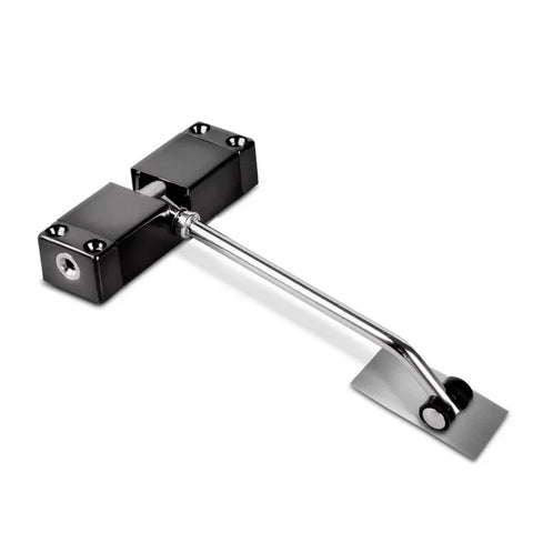 Adjustable Spring Auto Closer For Furniture Cabinet Doors Silent Soft Close No Slam Hidden Mount Space Saving Hardware Black