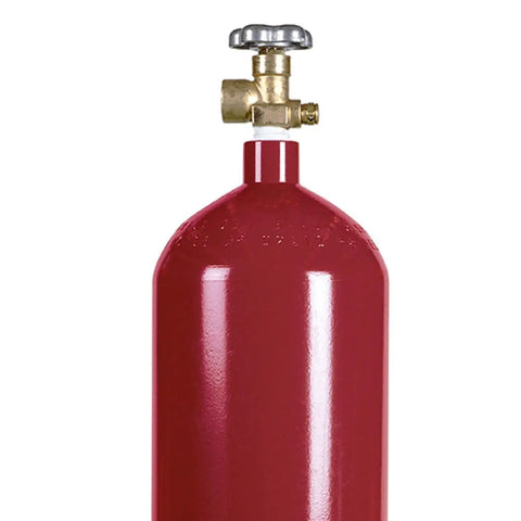 60 Cu Ft Steel Argon Gas Cylinder With CGA580 Multi-Gas Valve For Welding And Fabrication