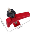Red Aluminum T Track Hold Down Clamp for Woodworking, Heavy Duty Workholding Tool with ergonomic grip and strong force