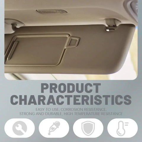 2 Pack Sun Visor Clips For Cars And Trucks, Durable ABS Visor Retainer Clips, Sun Visor Support Bracket Hanger For Chevy