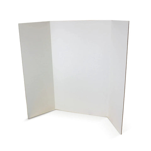 36 Inch By 48 Inch Project Boards For Presentations And Science Fairs White Trifold Poster Displays For School Projects Open Layout