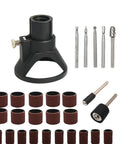 Woodworking Rotary Tool Guide Attachment For Milling Cutters And Drill Bits, Precision Locator, Easy Install, Part of 29pc Kit