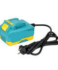 Beefy Ac To Dc Power Adapter Converting 220V Ac To Rock Solid 20V Dc With 40A Amps And 18 To 21V Socket, blue and yellow power adapter with cord.