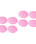 Eight Pack Hot Pink Anti Static Mesh Work Caps With Hella Breathable Mesh Panels Tough Reusable Polyester Build on a white background.