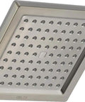 Single Spray Shower Head in Brushed Nickel, Square High Pressure 2.5 GPM Shower Head for a Power Packed, Spa Like Shower, Easy DIY Installation