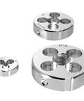 Right Hand Threading Die 1 13/16 Inch 20 UN Machine Thread Die for Large Bolts and Shafts High Speed Steel HSS Round Die for Fast Smooth Repair of Metal Bolts Spindles and Heavy Duty Projects, round HSS die set