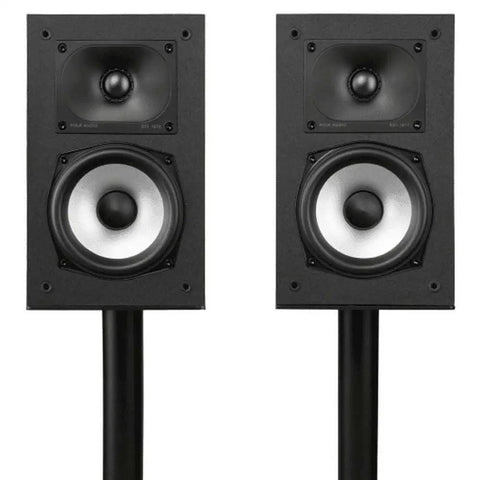 XT15 Monitor Bookshelf and Surround Sound Speakers Pair With Hi Res Audio Certified, Dolby Atmos and DTS X Compatible, front view