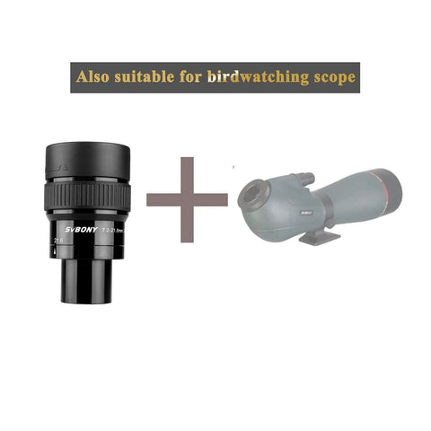 Dope Zoom Telescope Eyepiece 7.2-21.6mm 1.25 Inch FMC Optics With 7 Elements In 4 Groups next to spotting scope
