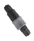 Close-up of Ten Piece 8mm C Type Push In Self Locking Air Fittings Set Plastic Quick Connectors For Pneumatic Systems