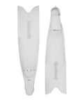 Freediving Fins With Full Foot Design For Secure, Comfortable Fit, Non Vented Blade Delivers Beefed Up Propulsion For Efficient Underwater Movement, Clear Finish For Snorkeling And Spearfishing, Size 39 To 40