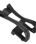 Universal Bike Pedal Straps With Toe Clips Adjustable Anti Slip Foot Cages For Road Mountain And Indoor Cycling black plastic