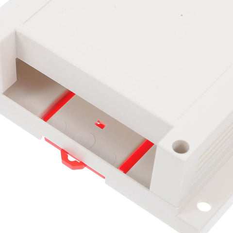 Close-up of Flame Retardant ABS Junction Box for Wall Mounted Outlets showing interior and red components