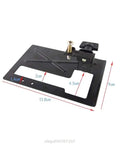Adjustable Collet Tool Holder Straight Up Heavy Duty Steel Angle Grinder Mount with precise dimensions for exact cuts.