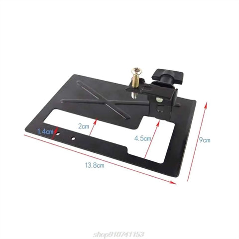 Adjustable Collet Tool Holder Straight Up Heavy Duty Steel Angle Grinder Mount with precise dimensions for exact cuts.