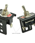 Panel Mount Bracket For Electrical Components Like Push Button Breaker Toggle Switch Led Indicator Fuse Holder And More Built From Marine Grade 5052 Aluminum Black Anodized For Easy Surface Mounting with toggle switch