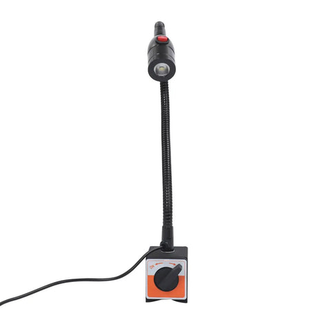 Heavy Duty Led Magnetic Work Light With Flexible Gooseneck Lamp Providing 550 To 650 Lumens Bright Illumination for close-up tasks.