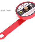 Heavy Duty 2 Inch Magnetic Welder Locator And Grounder Electrode Holder With Shock Resistant Plastic Shell For Easy Access Daily Workshop Welding Jobs in red design.