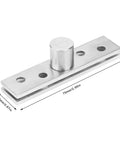 Stainless Steel 360 Degree Door Hinge Heavy Duty Pivot With Brushed Finish For Revolving Doors 75mm Central Axis
