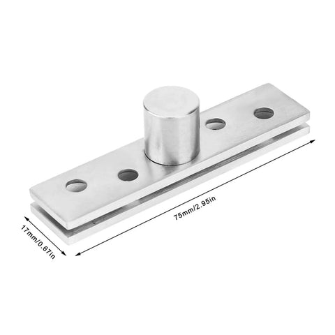 Stainless Steel 360 Degree Door Hinge Heavy Duty Pivot With Brushed Finish For Revolving Doors 75mm Central Axis
