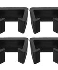 Rattan Furniture Fasteners 4 Pack Chair Clips And Sofa Connectors For Home Office And Living Room, black connectors visible