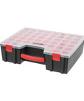 Heavy Duty 8 Bin Hardware Organizer With Removable Bins Portable Tool Box For Nuts Bolts Screws Nails And Small Parts Clear Locking Lid