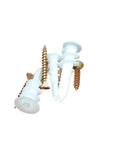 100 Pack Self Drilling Drywall Anchors Kit With Tapping Screws For Plastic Nylon Gypsum Hollow Walls 13x42mm Tool Free Mounting No Wall Damage