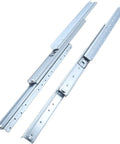 Premium Heavy Duty Drawer Slides One Pair Three Section Staircase Guide Rail Smooth As Butter Full Extension Undermount Cabinet Hardware thickened steel tracks.