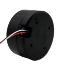 16V Miniature Brushless Servo Motor With Hollow Flat Pan Tilt Head Without Encoder for micro robotics applications, side view