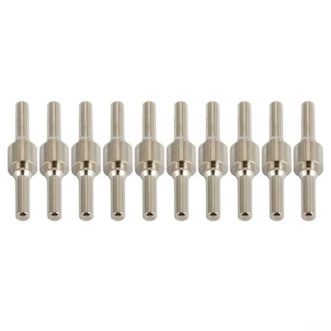 10 nickel-plated electrode tips from 60 Pcs PT31 LG40 Plasma Cutter Electrode Tips Cup Extended Nickel Plated Kit for CUT40 CUT50