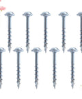 Self Tapping Wood Screws In Carbon Steel Lightweight And Beefy 100 Pack One And One Quarter Inch Half Tooth Coarse Thread