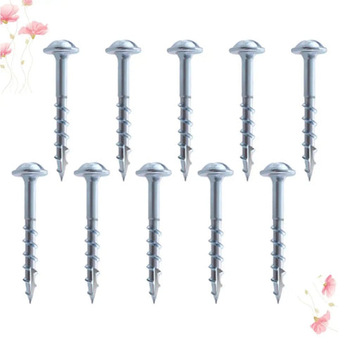 Self Tapping Wood Screws In Carbon Steel Lightweight And Beefy 100 Pack One And One Quarter Inch Half Tooth Coarse Thread